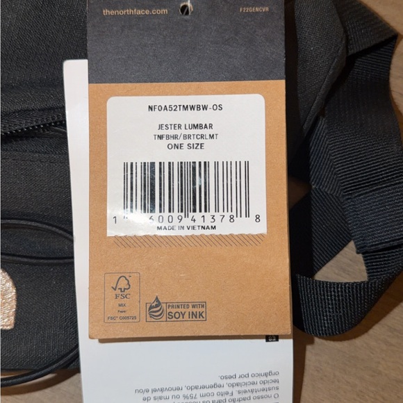 The North Face Black Hip Pack with Cord Detail - Picture 4 of 4